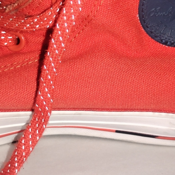 Converse All Star - Hi Top 153794F - shoe Size: 8 - Signal Red/White - - Picture 14 of 15